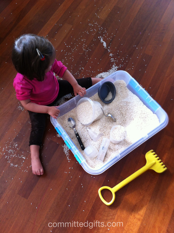 Rice sand box