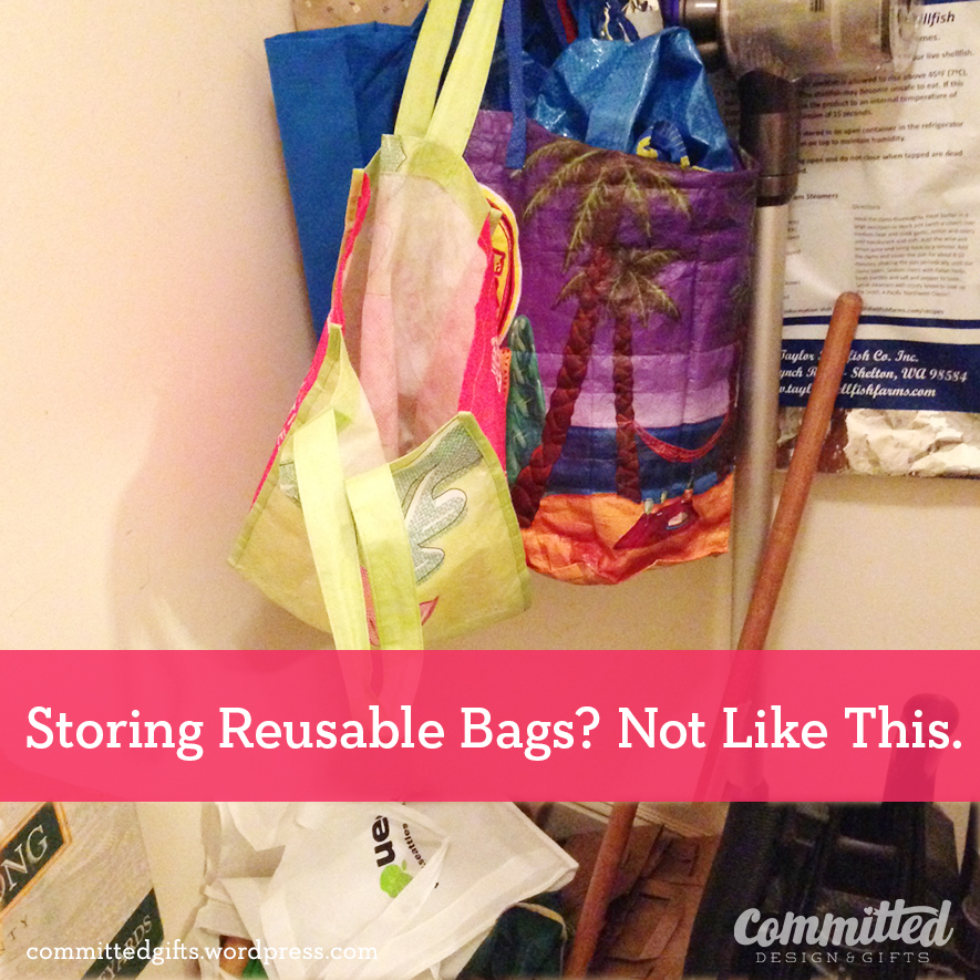 Do not do: store grocery bags on hooks
