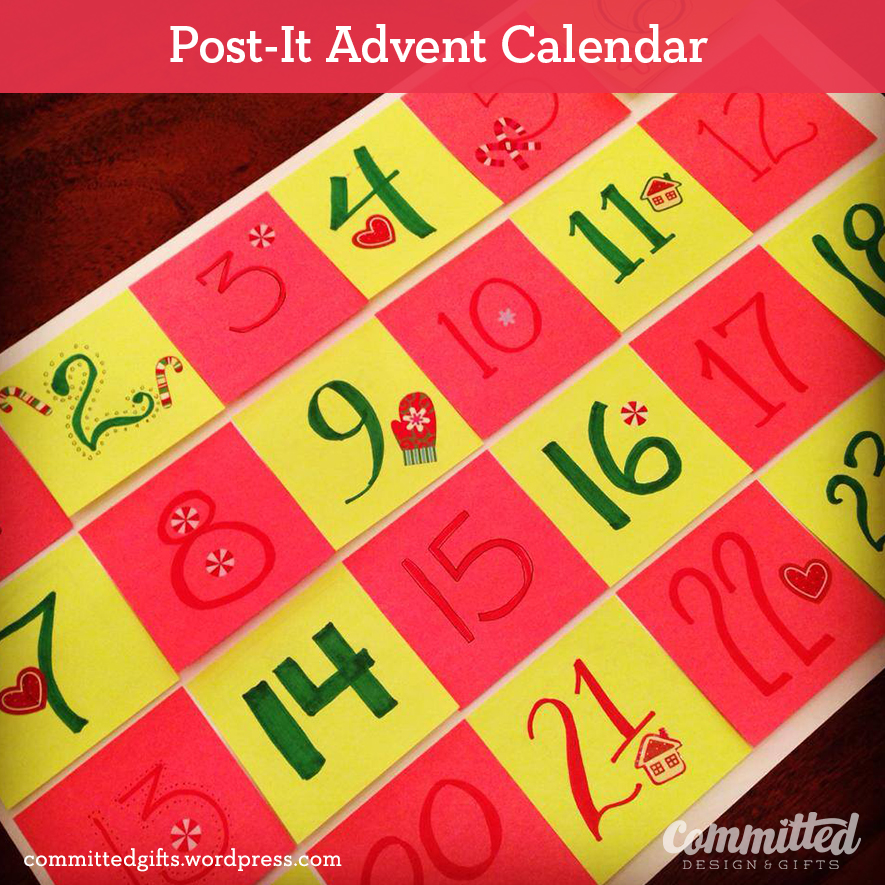 Post-It Advent Calendar