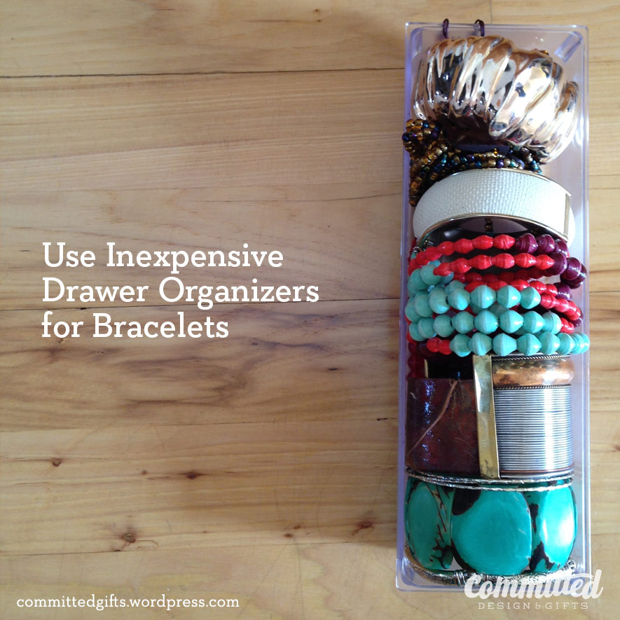 Inexpensive bracelet storage