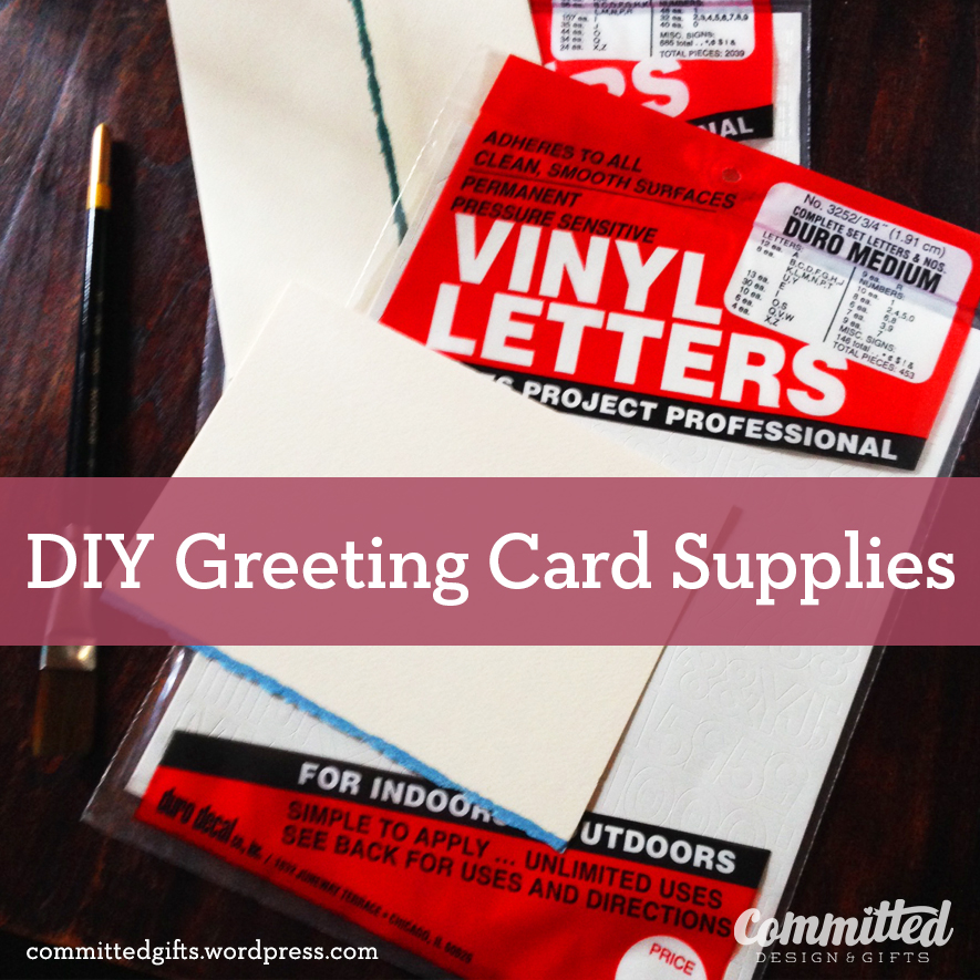 DIY Greeting Card Supplies
