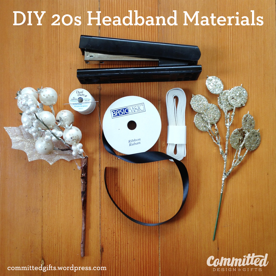Materials to make your own headband.