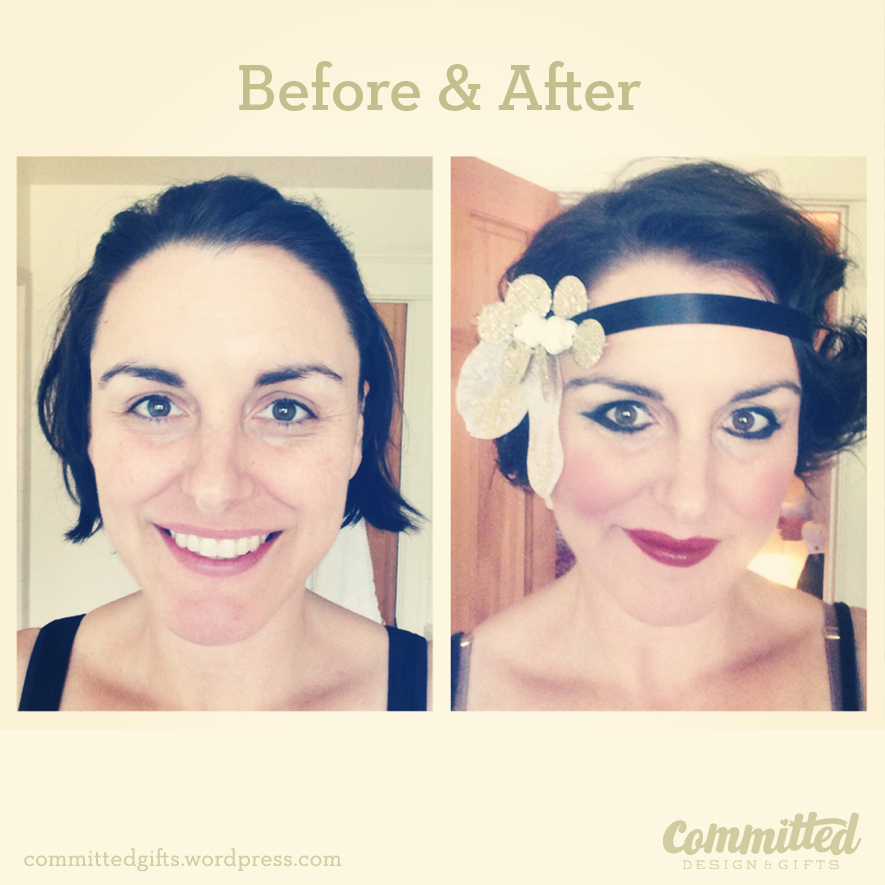 Before and After: 20s Flapper Headband