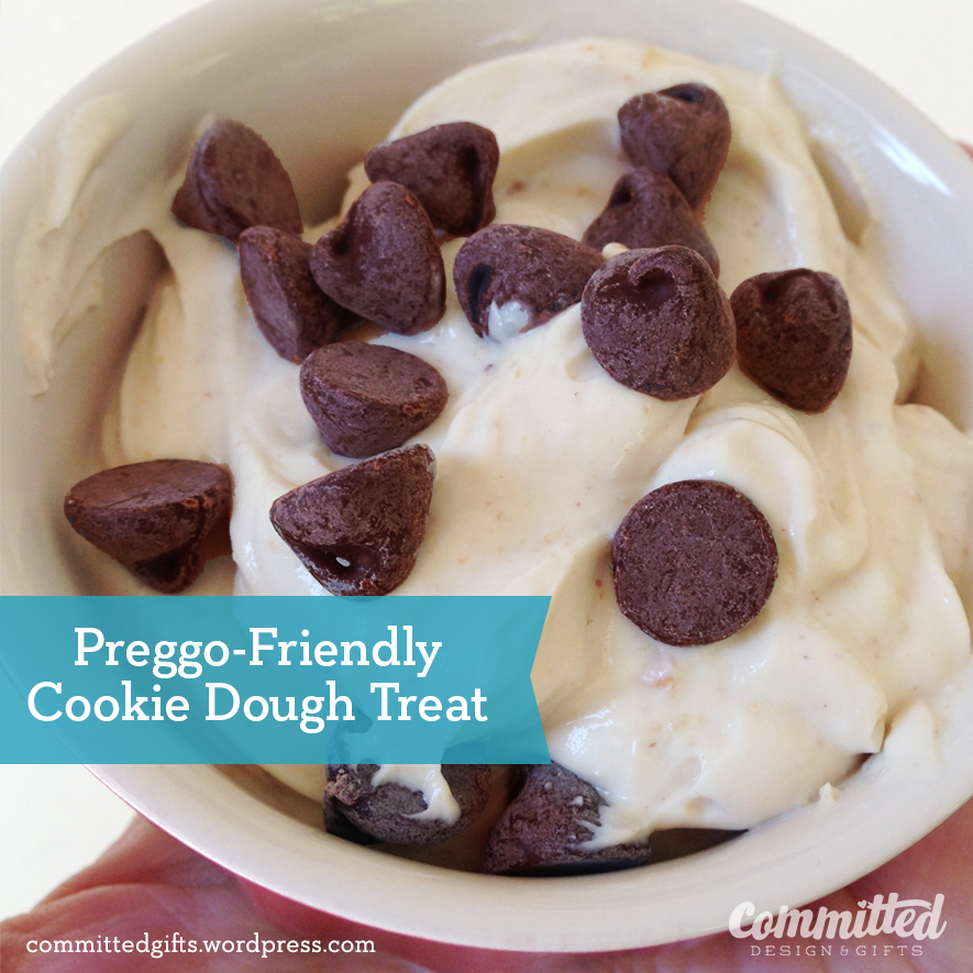 Preggo-friendly cookie dough treat #recipe
