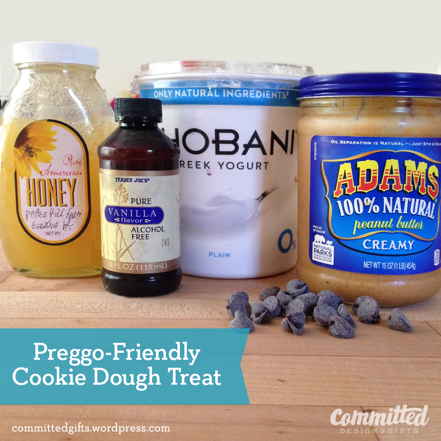 Preggo-friendly cookie dough treat #recipe