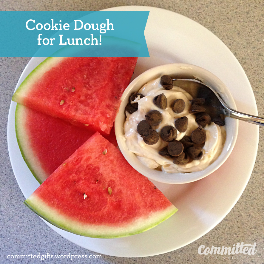 Egg-free, gluten-free cookie dough treat #recipe.
